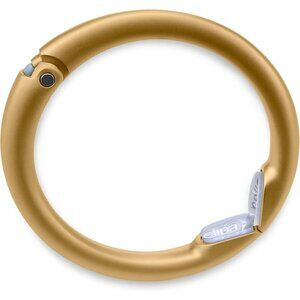 Women's Bag Hanger Ring That Opens Into a Hook Closes Automatically Matte Gold